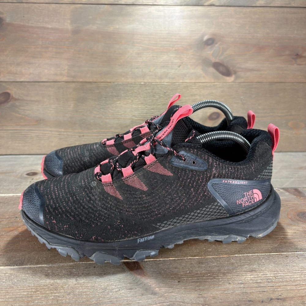 The North Face Litewave Womens size 8.5 shoes Black athletic Hiking sneakers